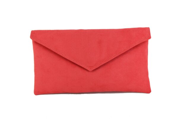 LONI Women Neat Envelope Clutch/Shoulder Bag Faux Suede
